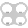 Комплект из светильников и рамки LIGHTSTAR Domino D64607060606
